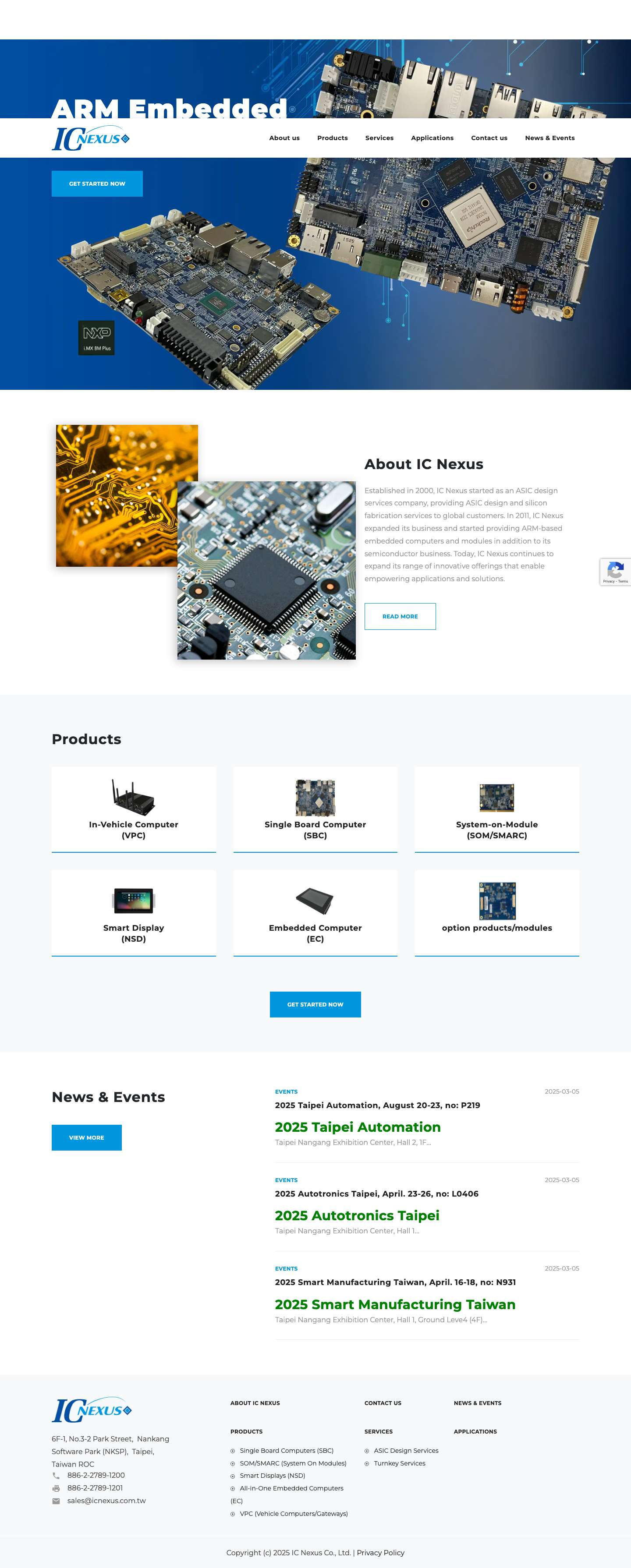 Home - IC Nexus Co., Ltd. - Full Screenshot