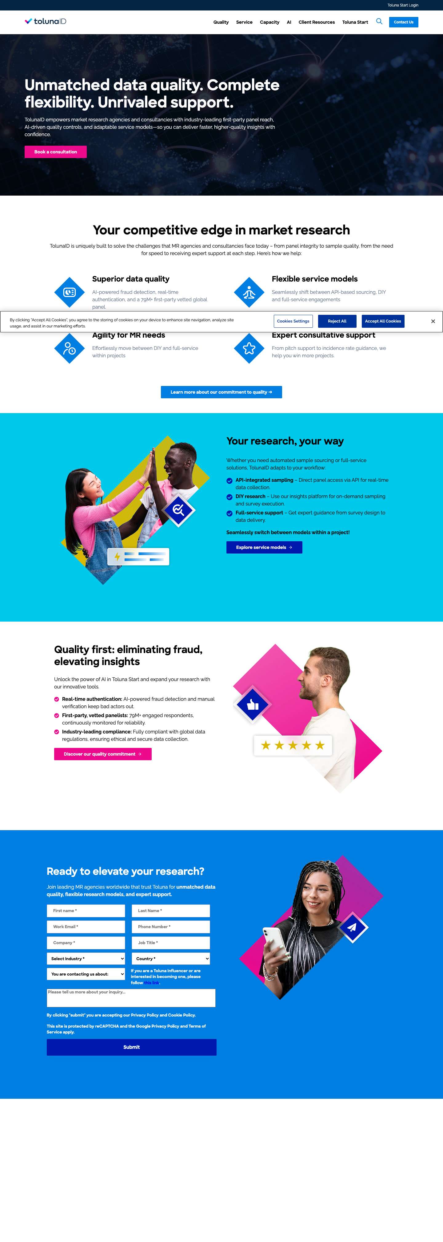 Toluna ID - Unmatch Data Quality - Full Screenshot