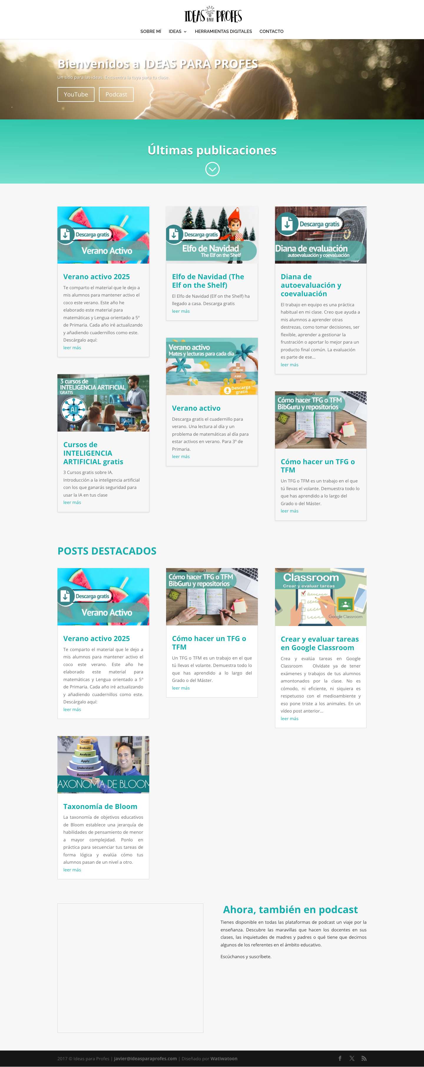 Blog - Ideas para Profes - Full Screenshot