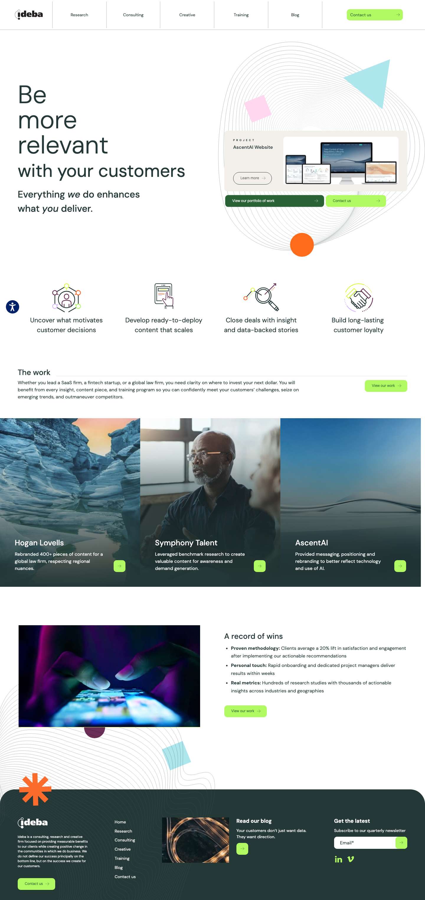 Ideba Marketing - Consulting, Research, Creative, & TrainingSVG ImageSVG ImageSVG ImageSVG ImageSVG ImageSVG ImageSVG ImageScroll to top - Full Screenshot