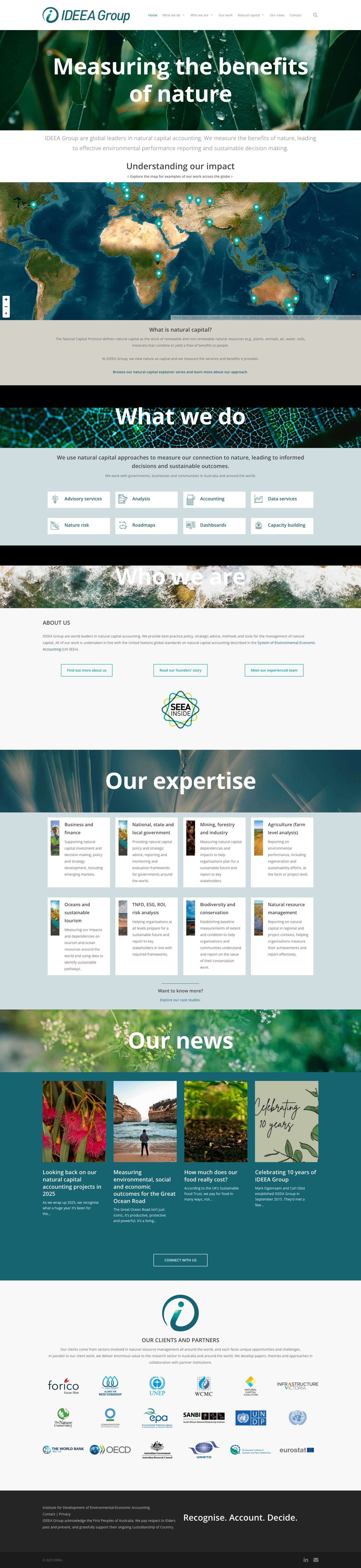 IDEEA Group - Natural capital accounting - Full Screenshot