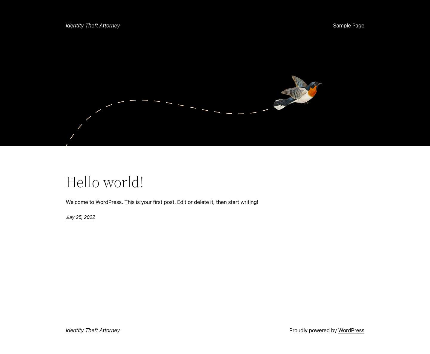 Identity Theft Attorney - Just another WordPress site - Full Screenshot