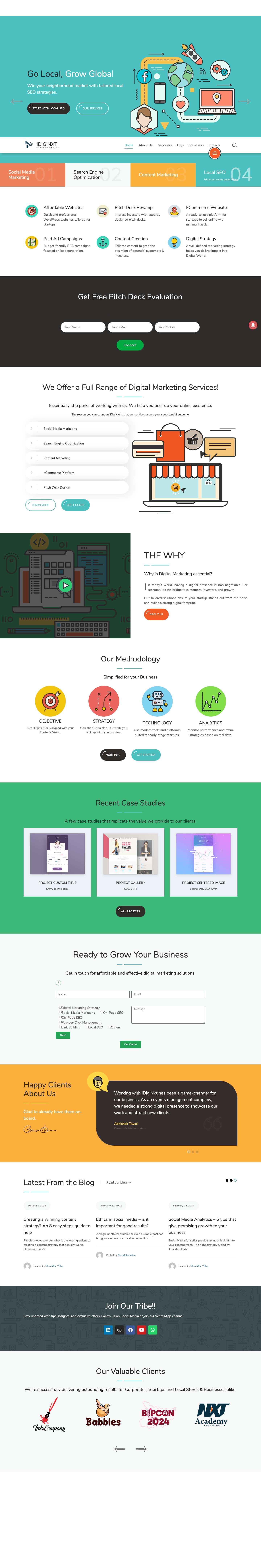 Home - iDigiNxt - Full Screenshot