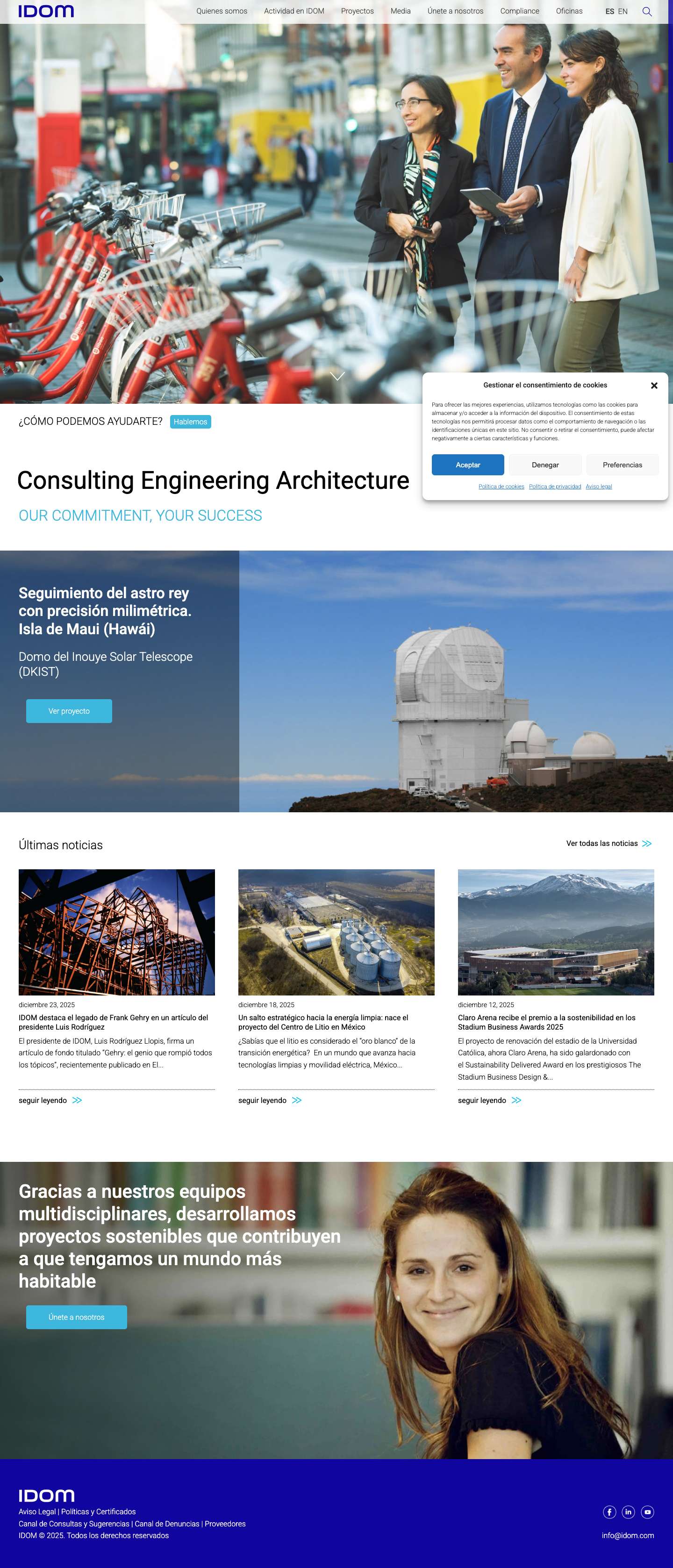 HOME - IDOM - Full Screenshot