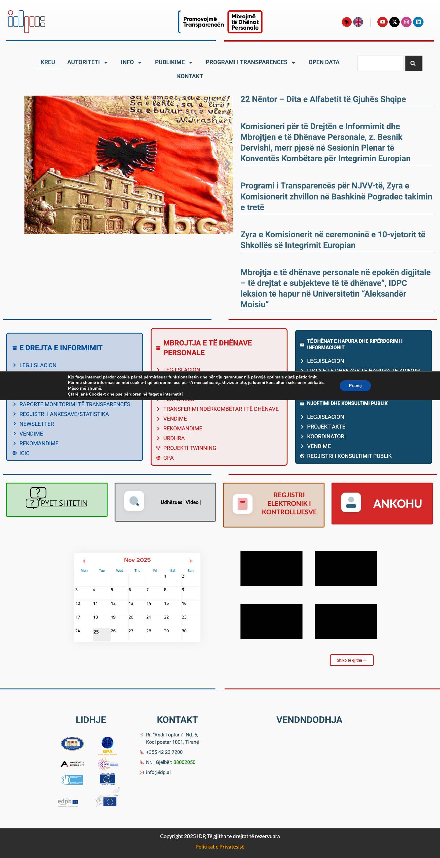 IDPC – Official Website - Full Screenshot