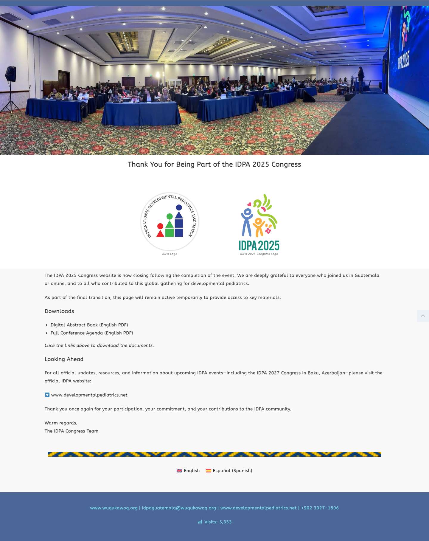 IDPA Congress 2025 - IDPA Congress Guatemala 2025 - Full Screenshot