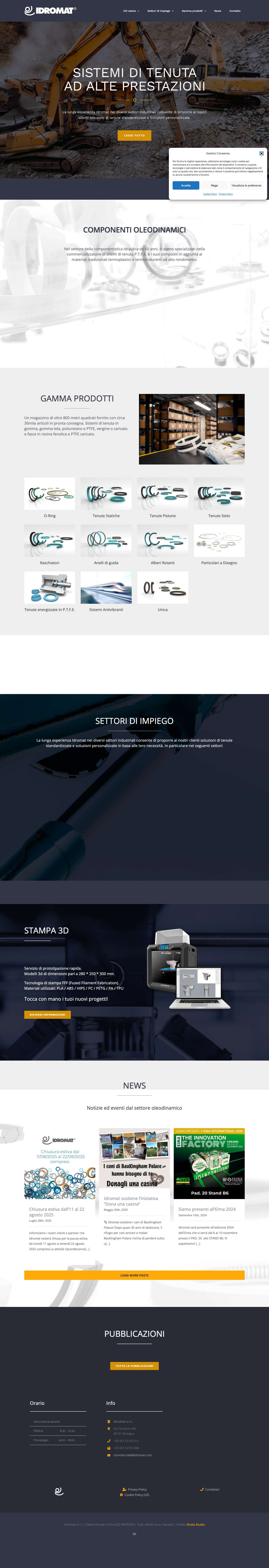 Idromat – Componenti Oleodinamici - Full Screenshot