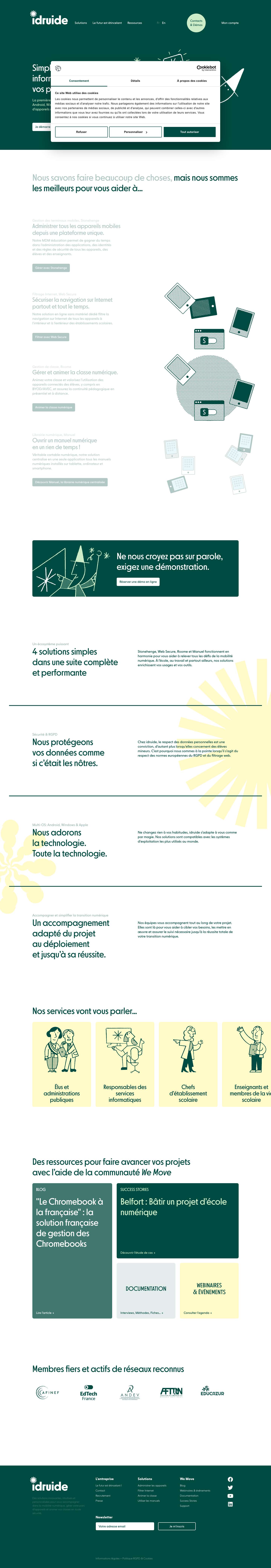 Simplifiez la gestion de votre parc informatique mobile - idruide - Full Screenshot