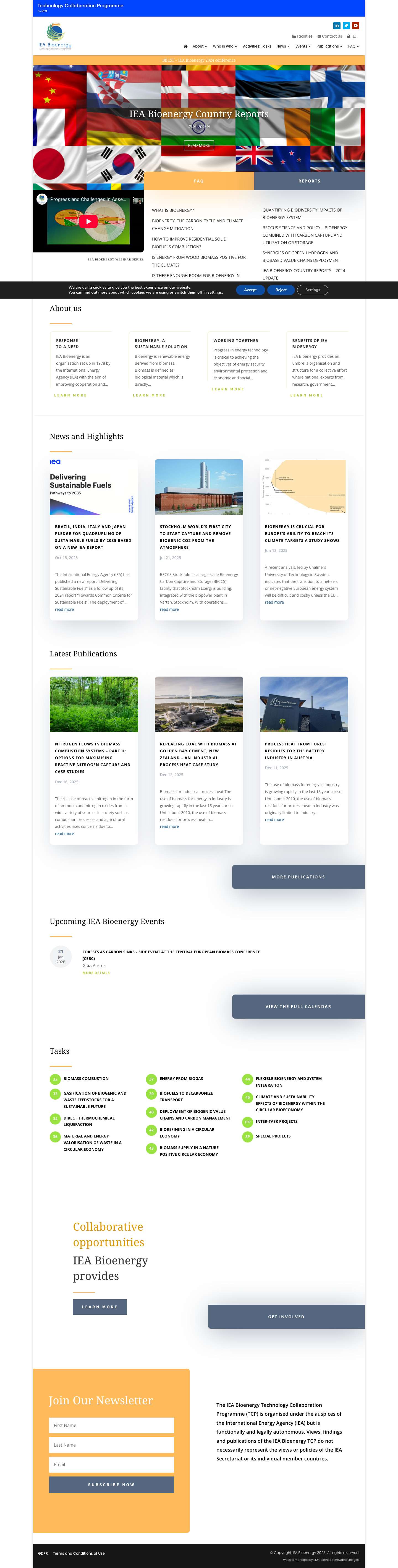 Bioenergy – International Collaboration in Bioenergy - Full Screenshot