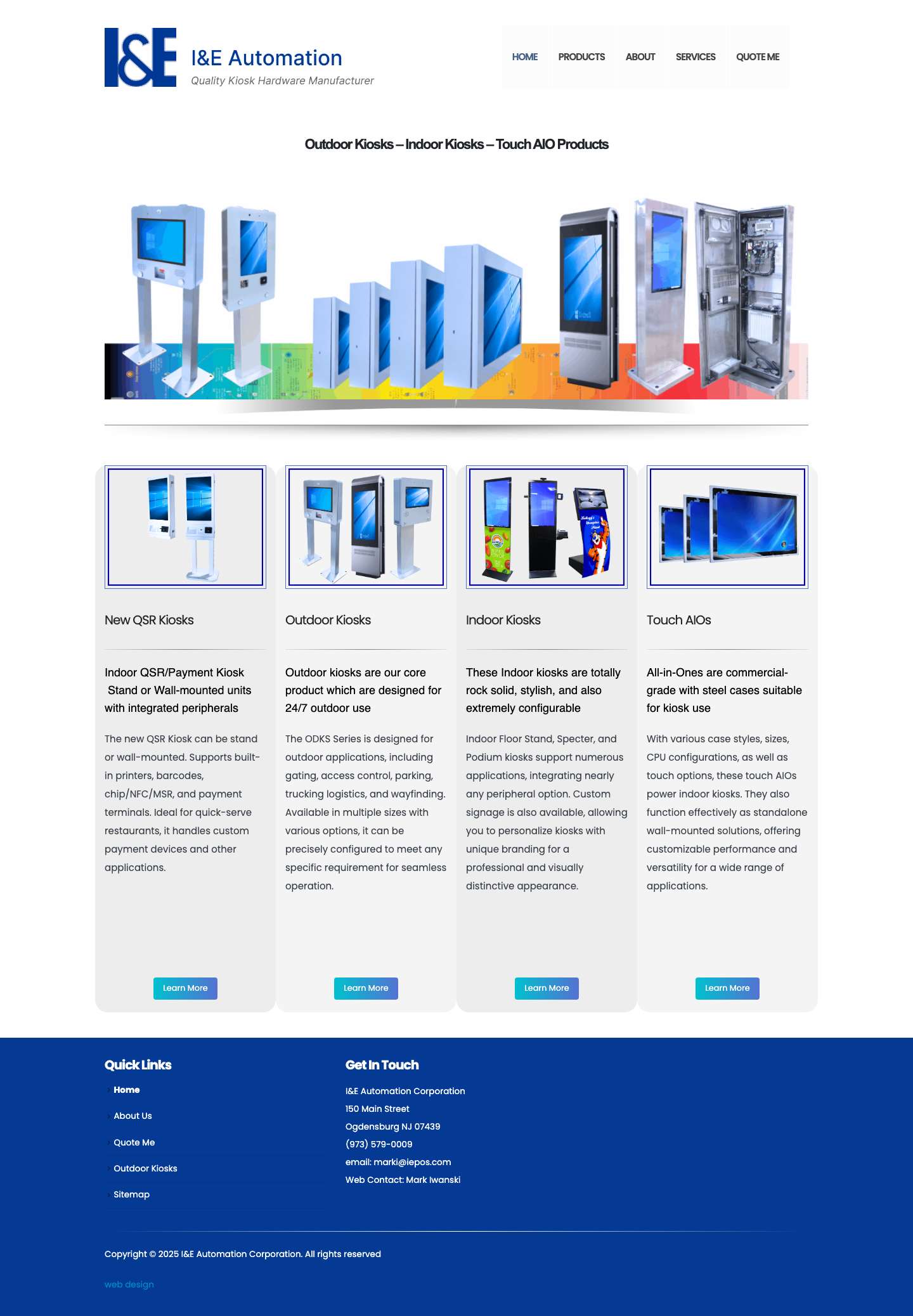 Kiosk Hardware Manufacturer | Made in USA - Full Screenshot