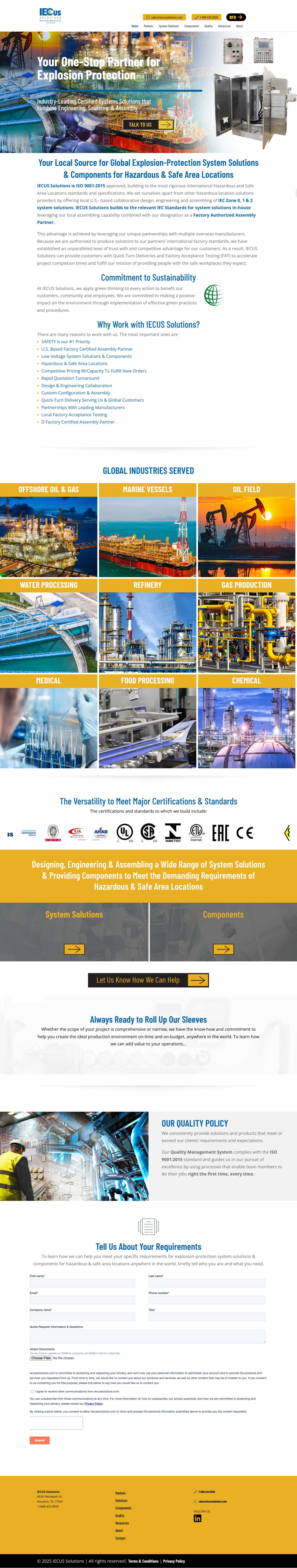 Home | iecussolutions.com - Full Screenshot