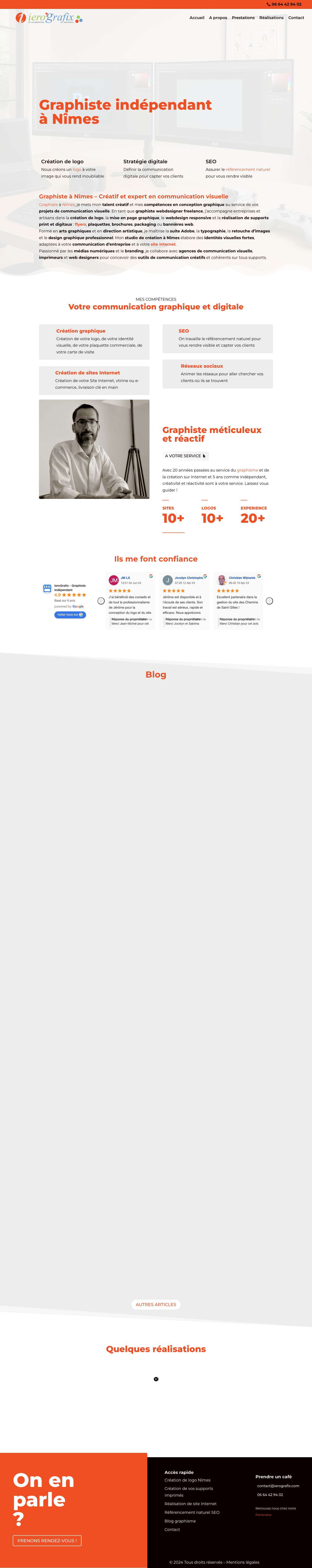 Iero'Grafix, graphiste indépendant à Nîmes - Full Screenshot