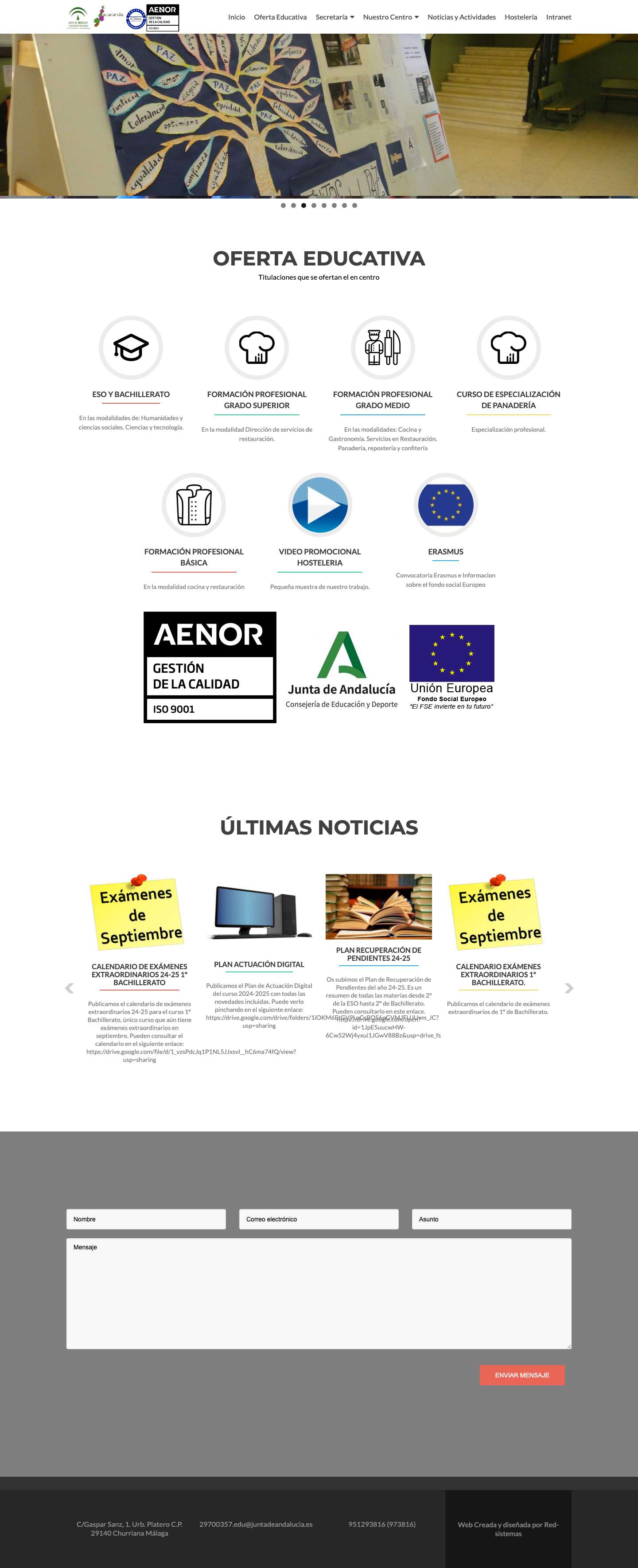 iesjacaranda – instituto de educación secundaria jacaranda - Full Screenshot