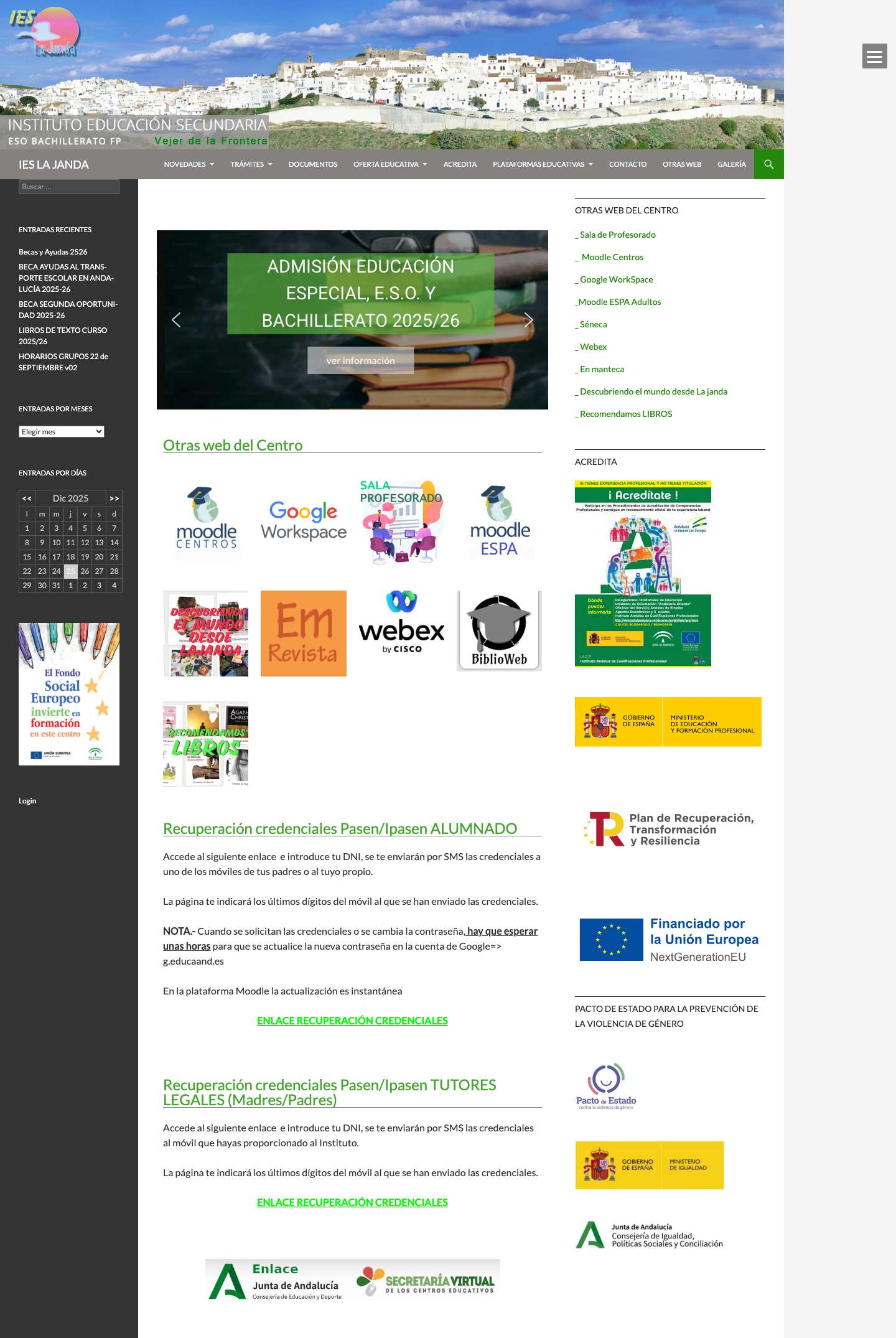 IES LA JANDA - Full Screenshot