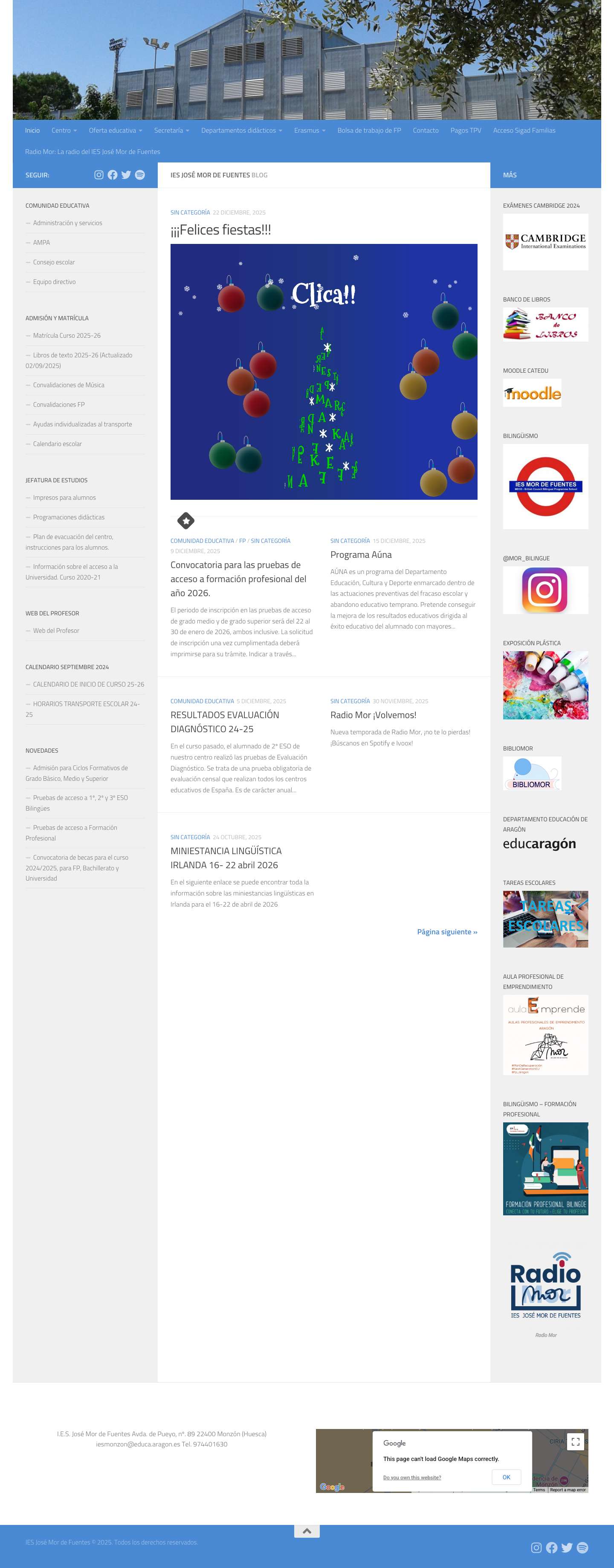 IES José Mor de Fuentes - Full Screenshot