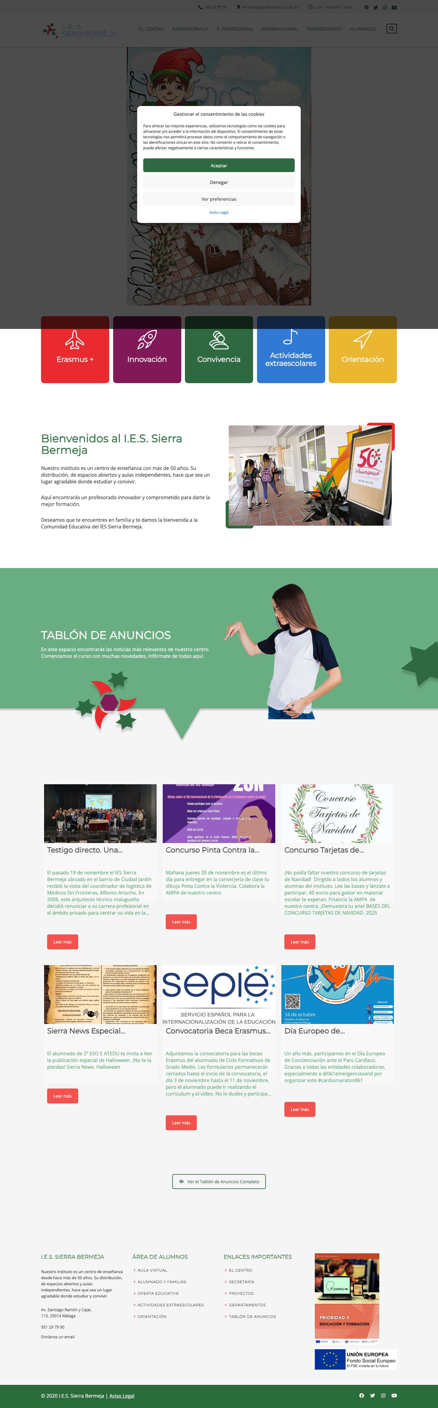 I.E.S. Sierra Bermeja ® | Más de 50 Años de Enseñanza - Full Screenshot