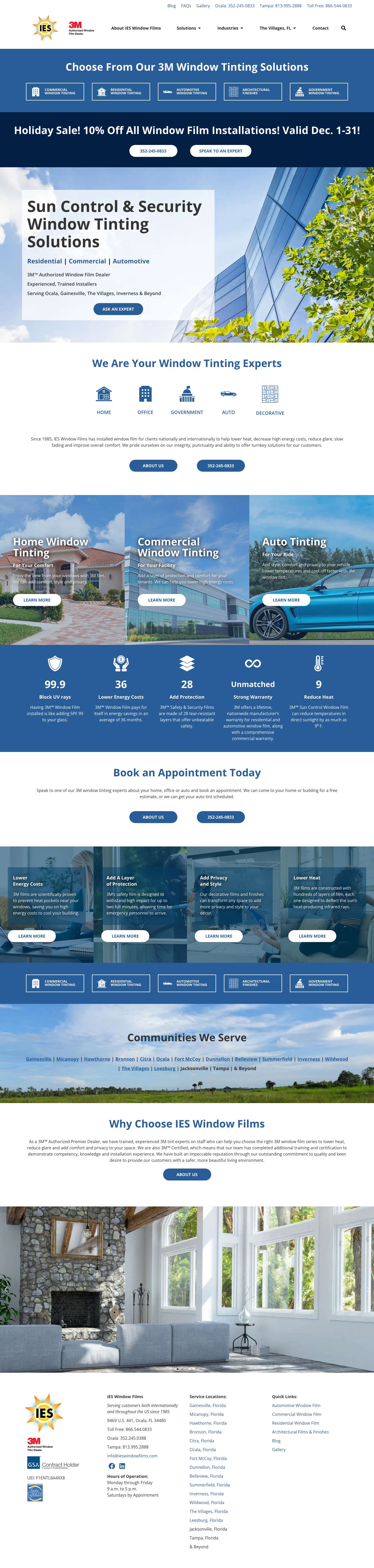 Home - IES Window Films - Full Screenshot