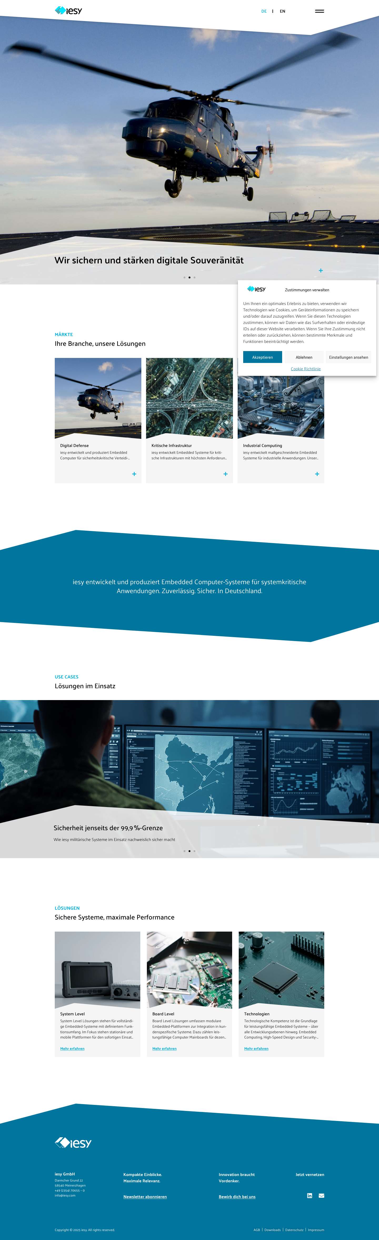 iesy GmbH - Embedded Computing - Full Screenshot