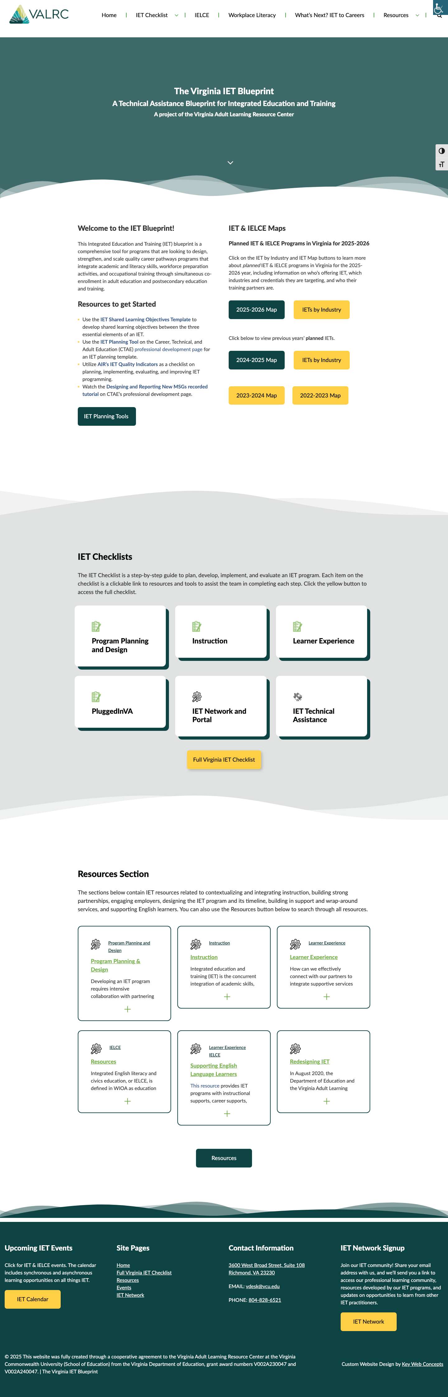 The Virginia IET Blueprint - Full Screenshot
