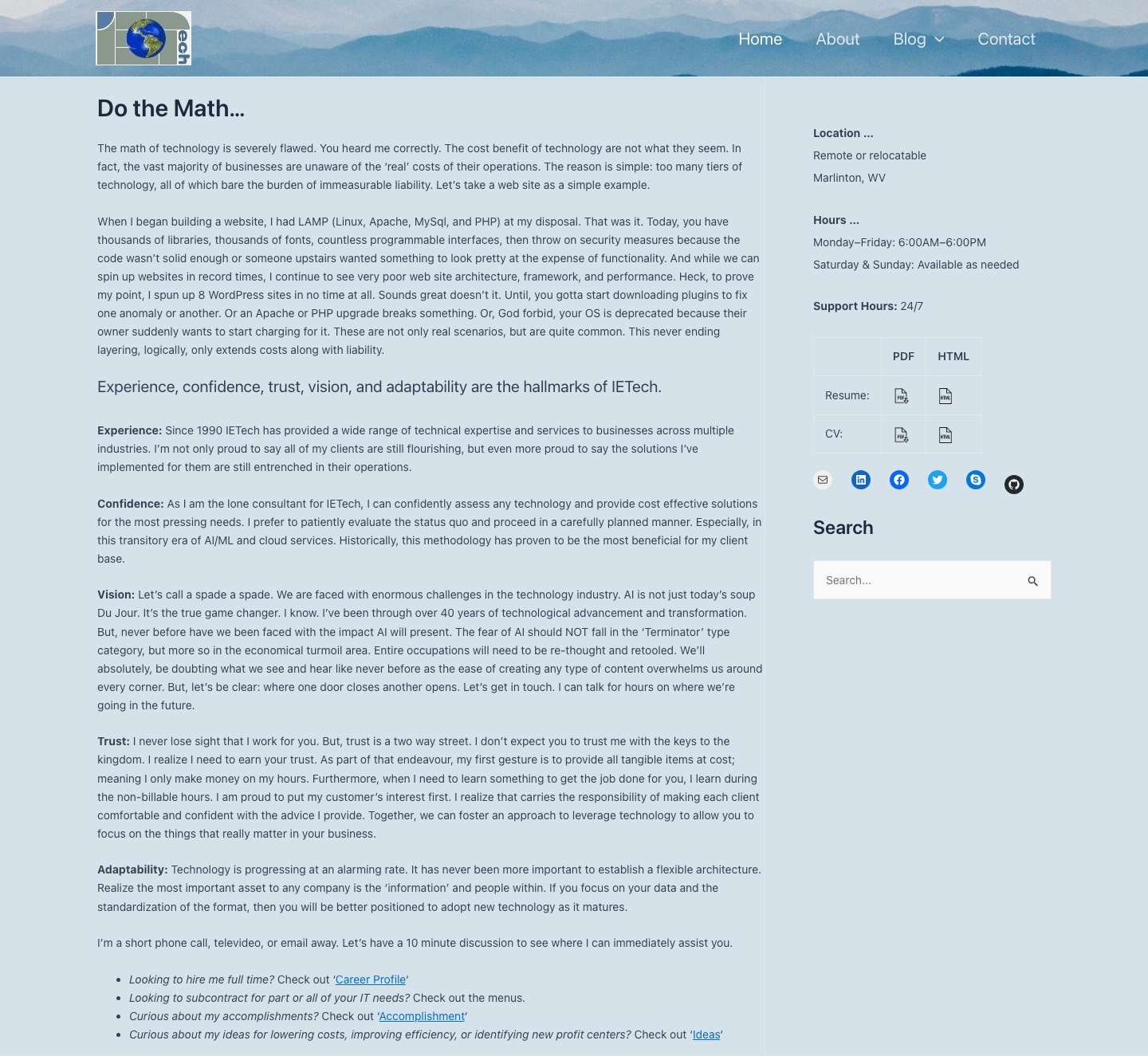 Information Engineering Technologies - Full Screenshot