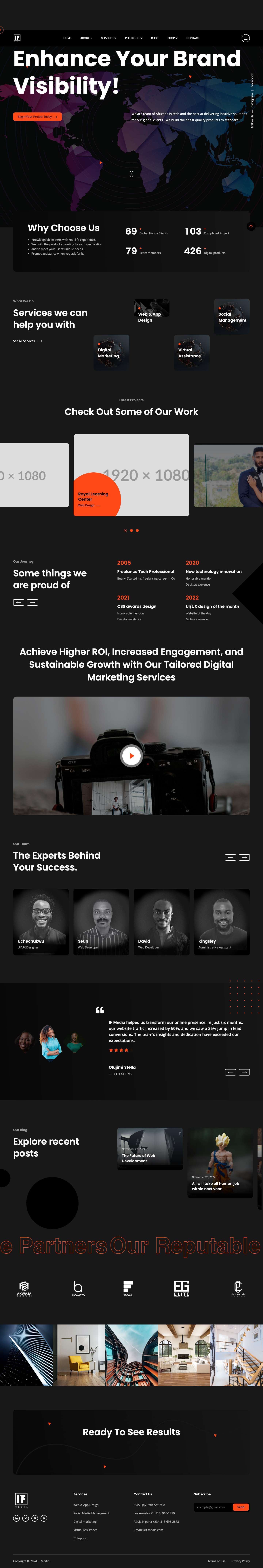 IF Media – IF Media – Creative Design Agency - Full Screenshot