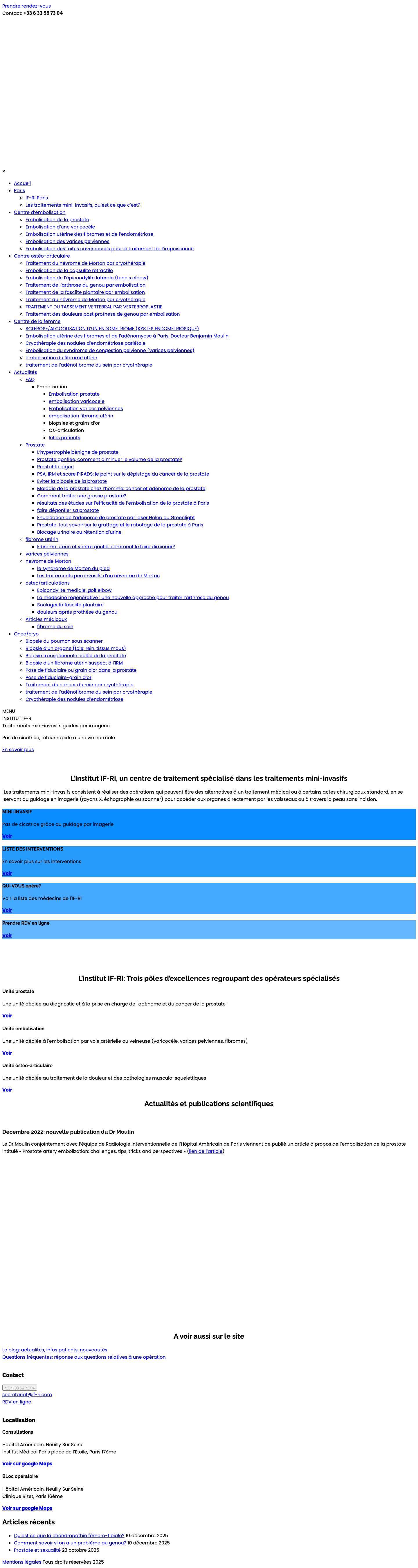 Institut IF-RI, traitements guidés par imagerie, Paris. - Full Screenshot