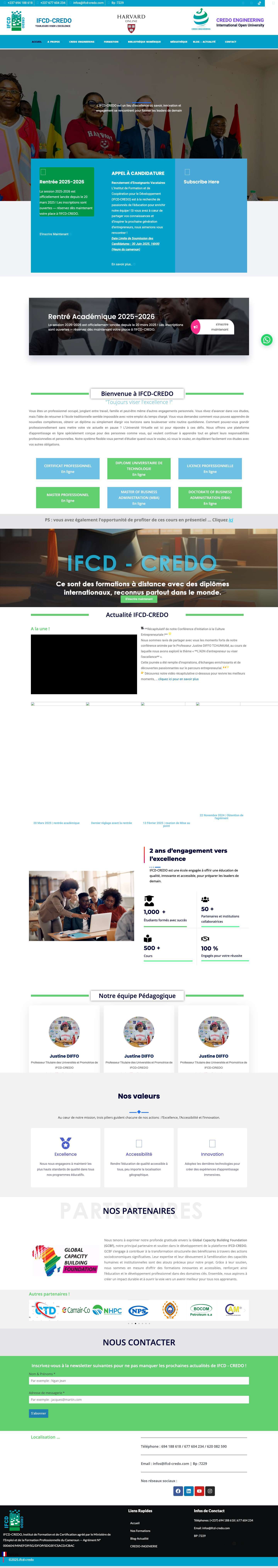 Accueil - IFCD-CREDOJoinchat - Full Screenshot