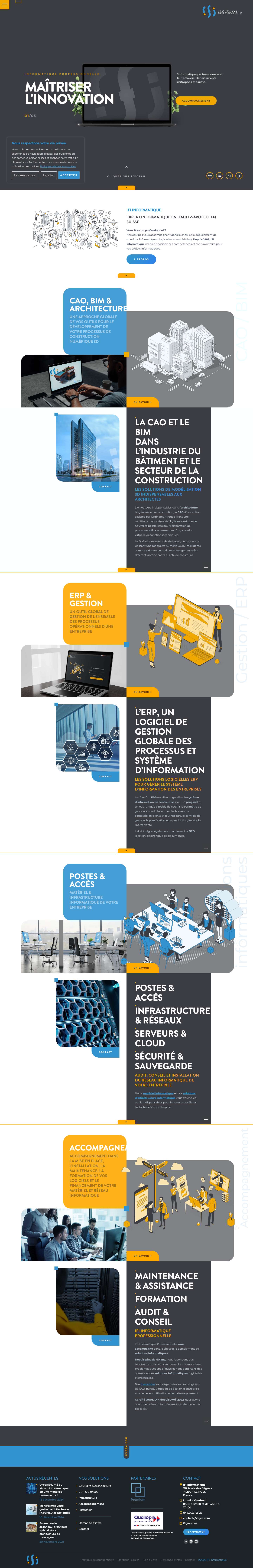 IFI Informatique Professionnelle | Expert Haute-Savoie et Suisse - Full Screenshot