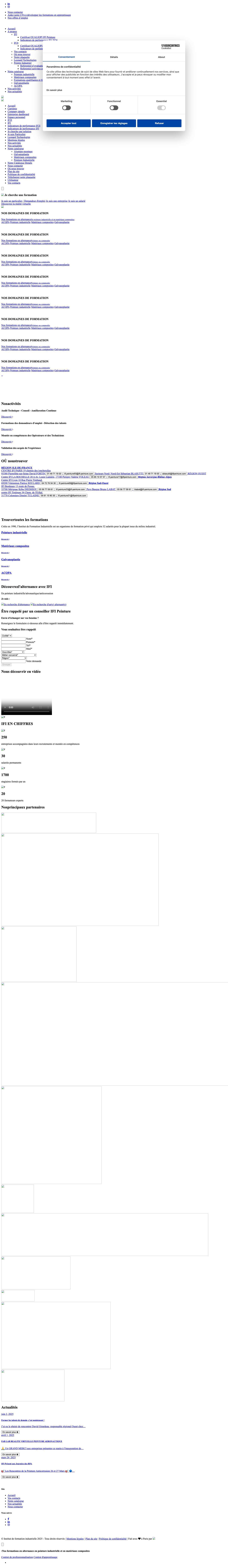 Institut de formation industrielle – Prépa Apprentissage Industrie - Full Screenshot
