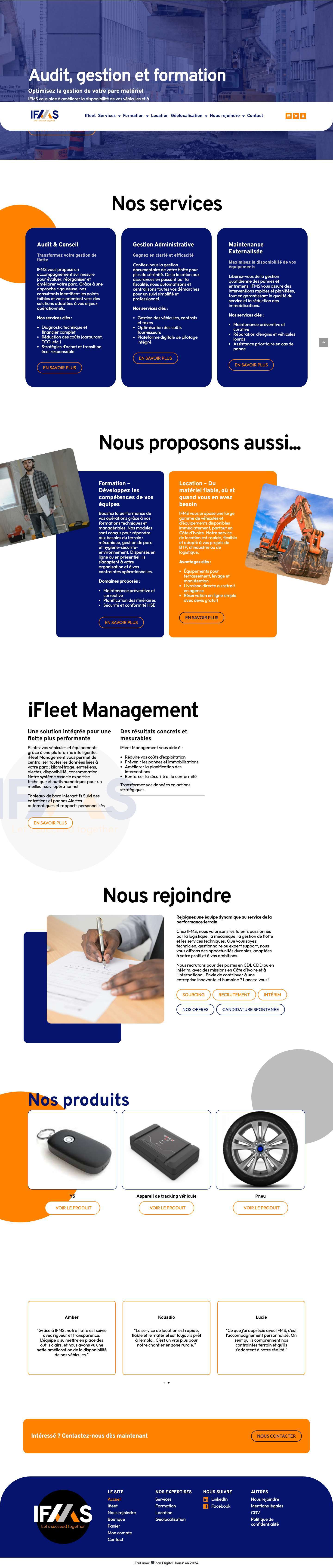 International Fleet Management Support – Audit, Gestion et Formation - Full Screenshot