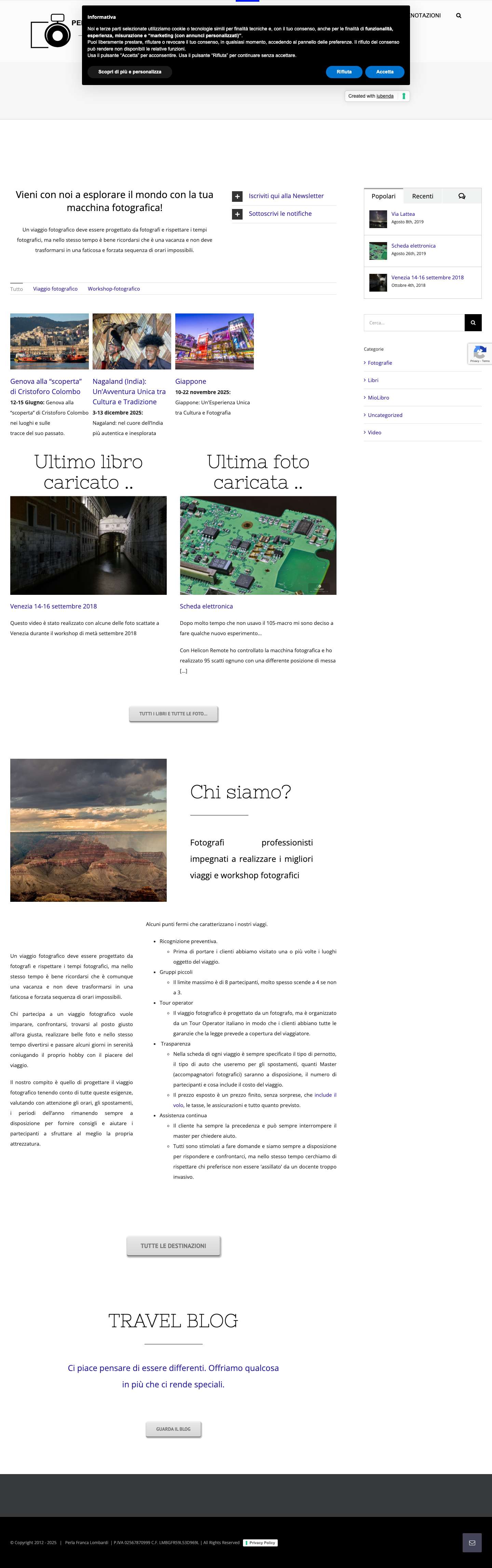 Viaggi fotografici e workshop di fotografia - Full Screenshot