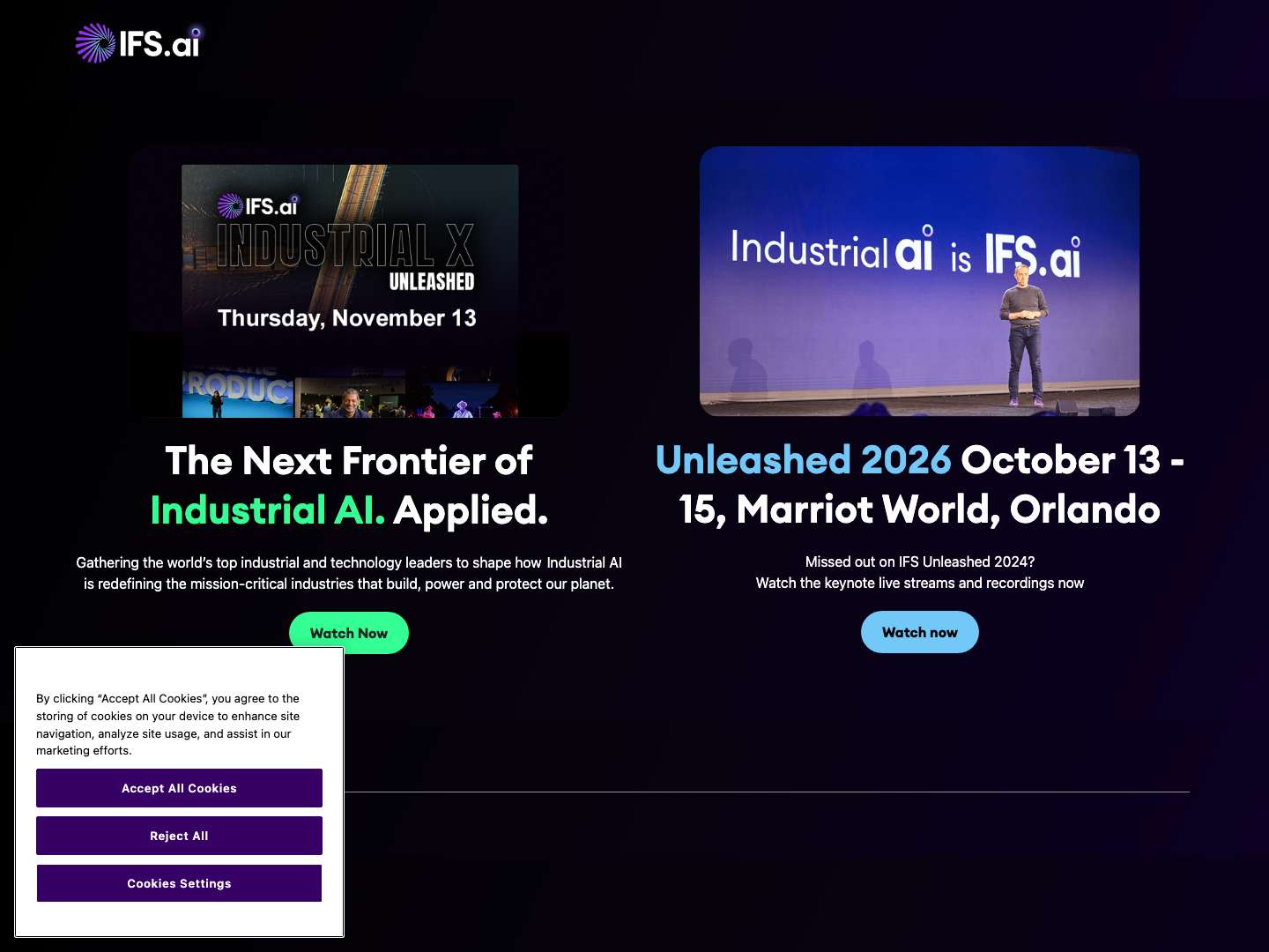 IFS Unleashed 2026 - Full Screenshot