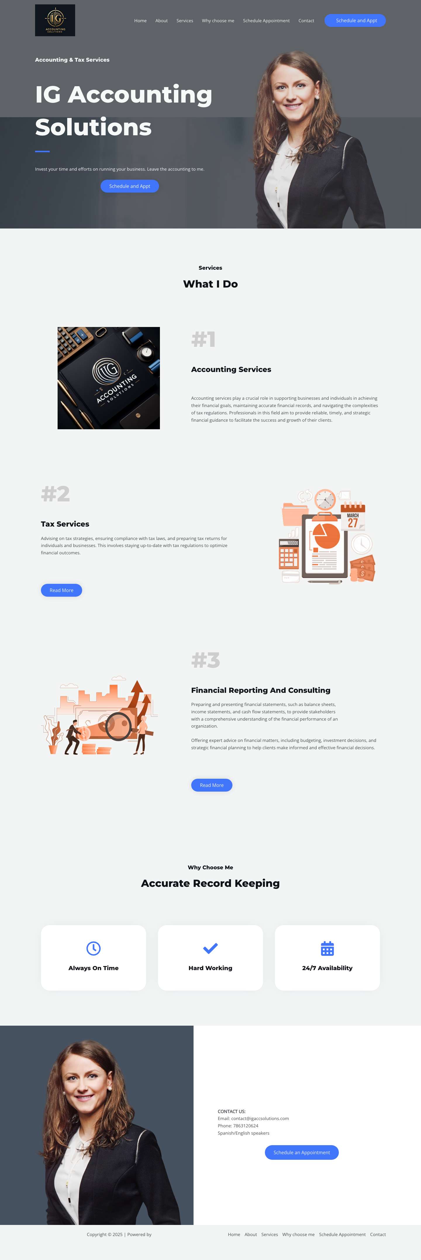 IG ACCOUNTING SOLUTIONS - Full Screenshot