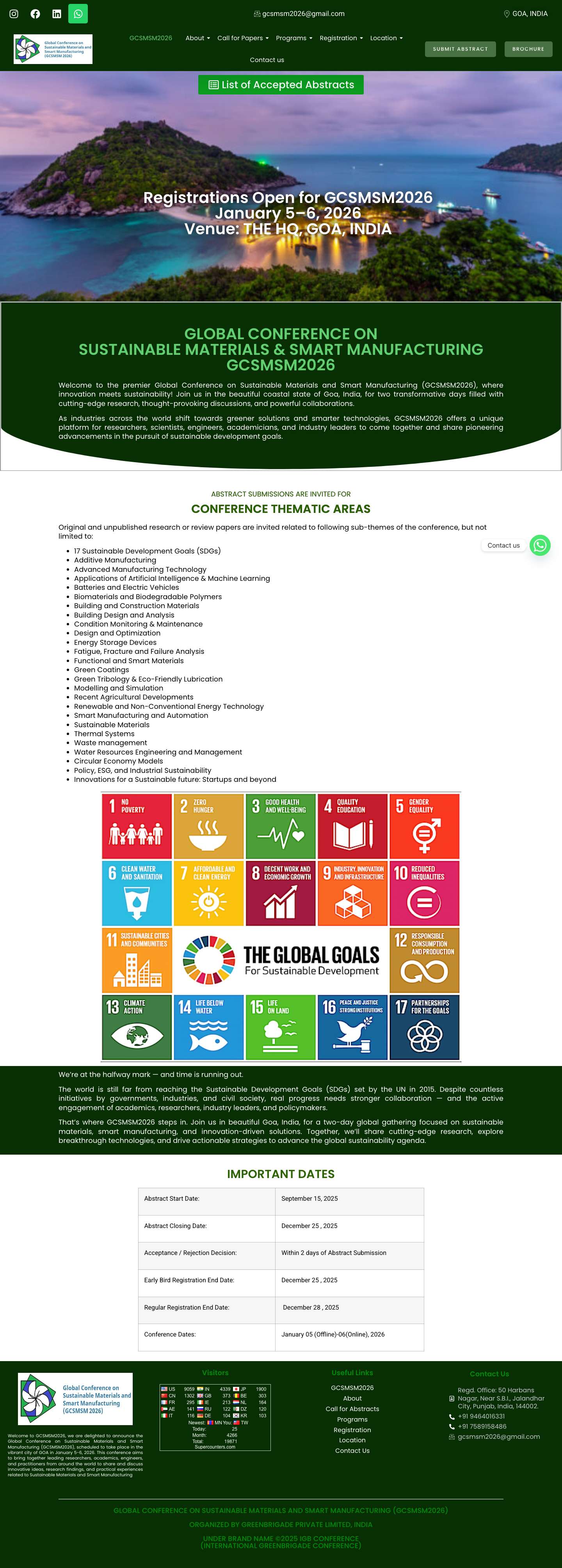 GCSMSM2026 - igbconference - Full Screenshot
