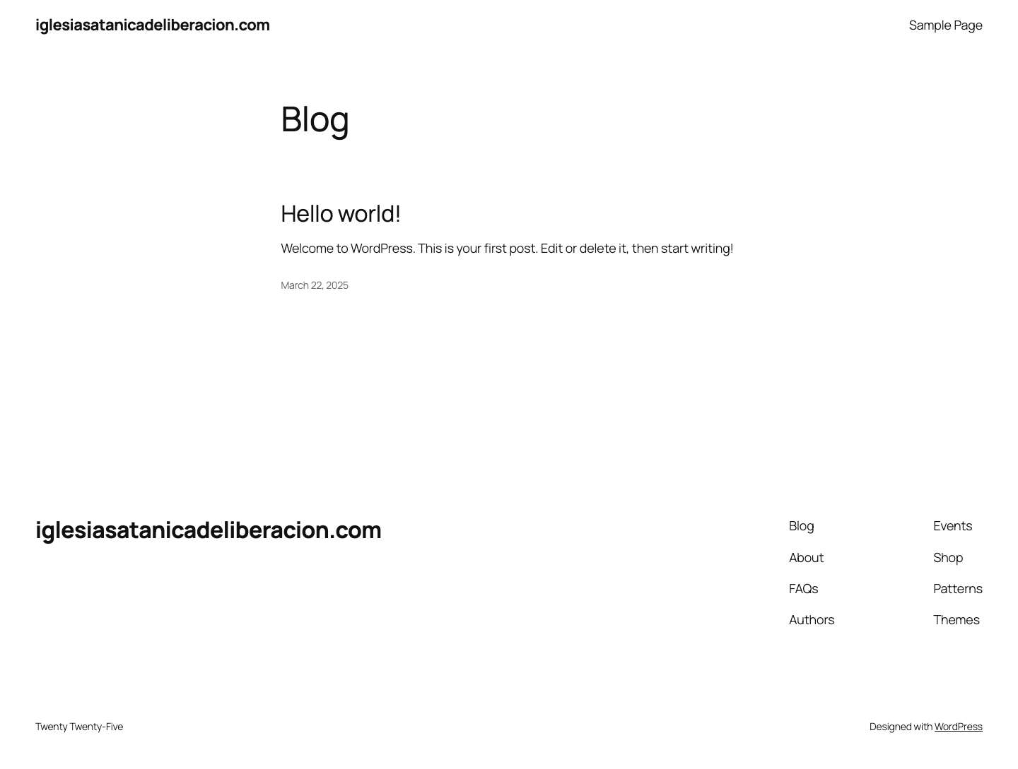 iglesiasatanicadeliberacion.com - Full Screenshot