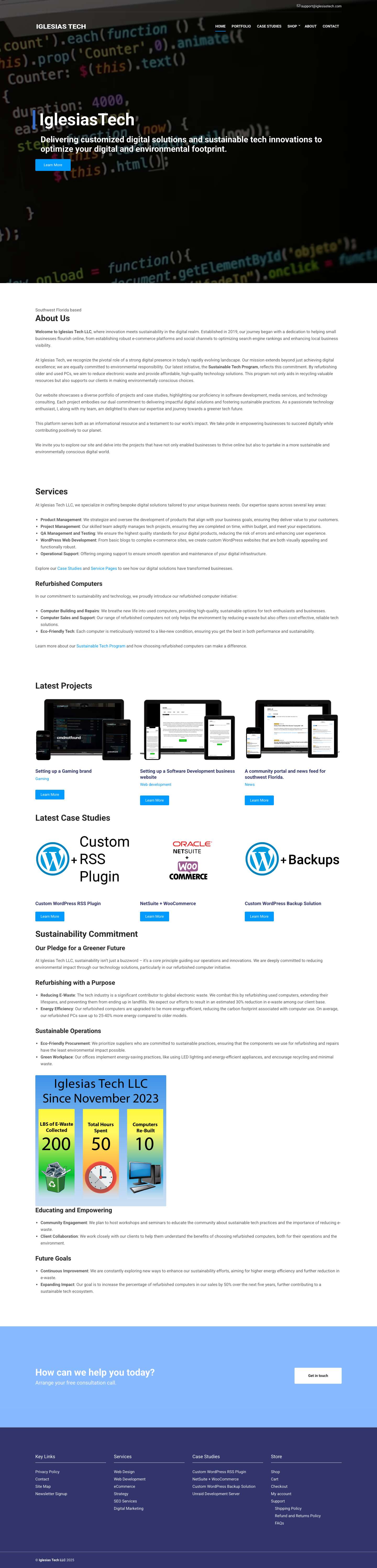 Home - IglesiasTech LLC - Full Screenshot