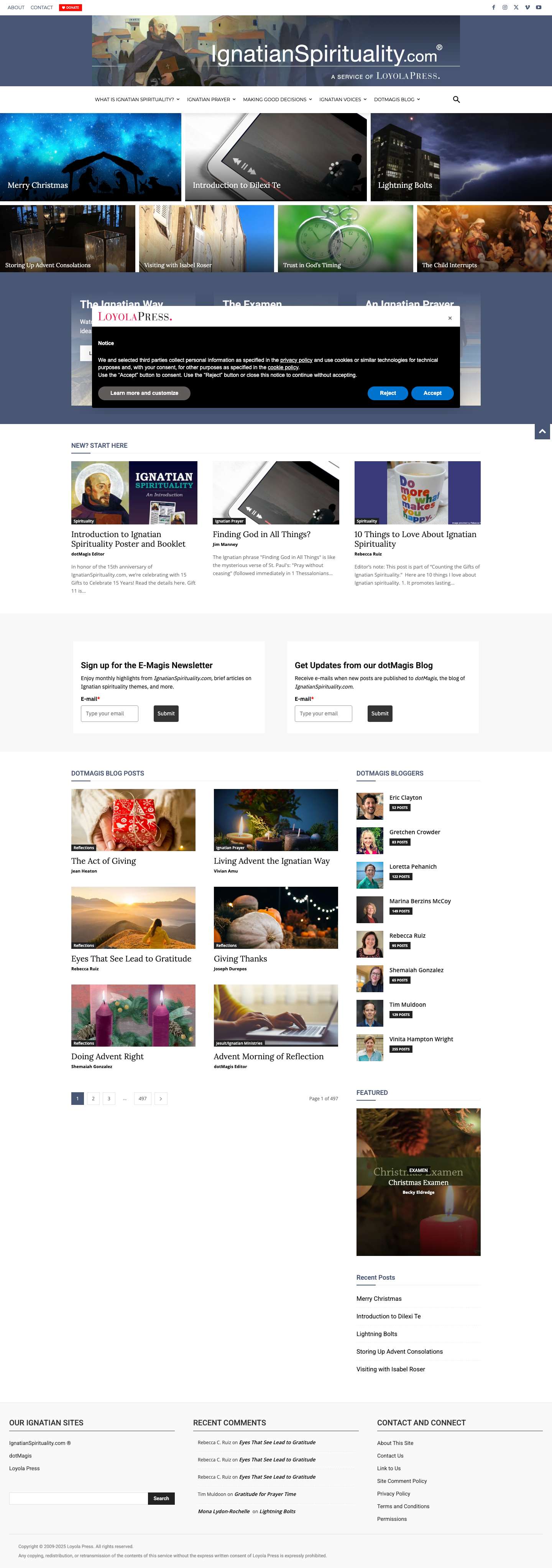 Home - Ignatian Spirituality - Full Screenshot