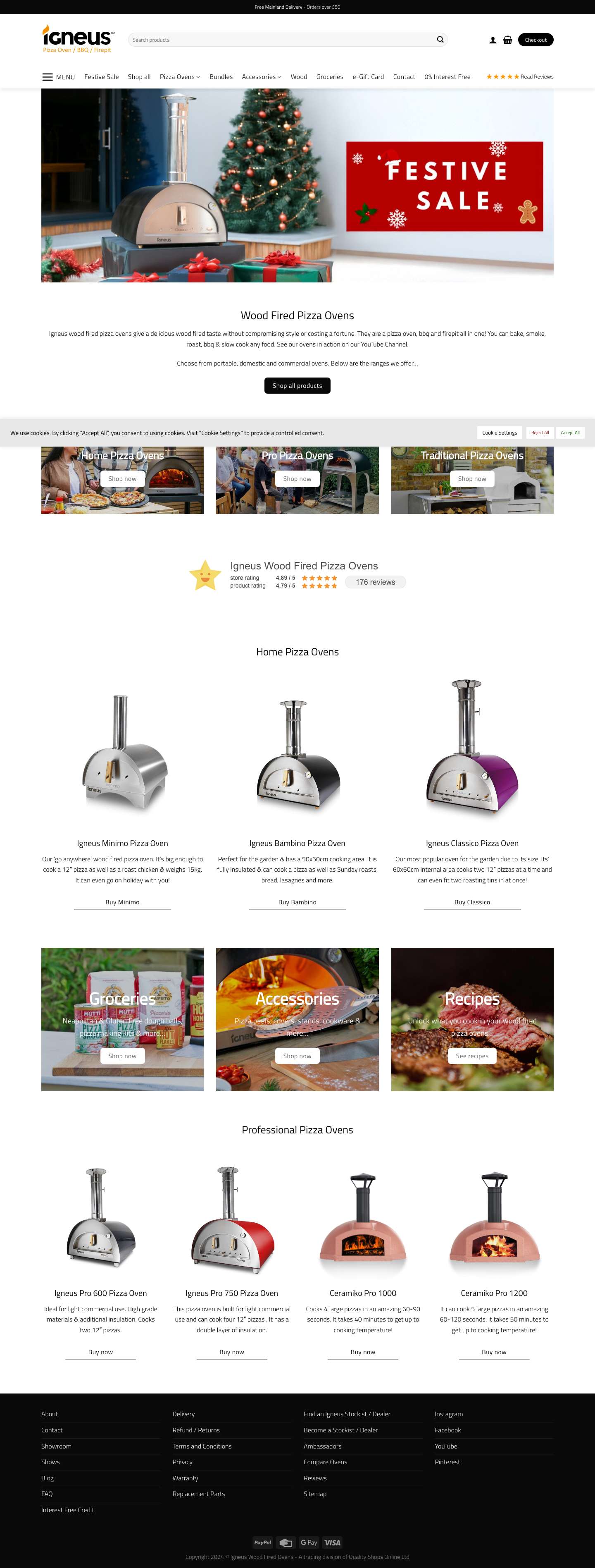 Igneus Wood Fired Pizza Ovens | Sale now on! - Full Screenshot