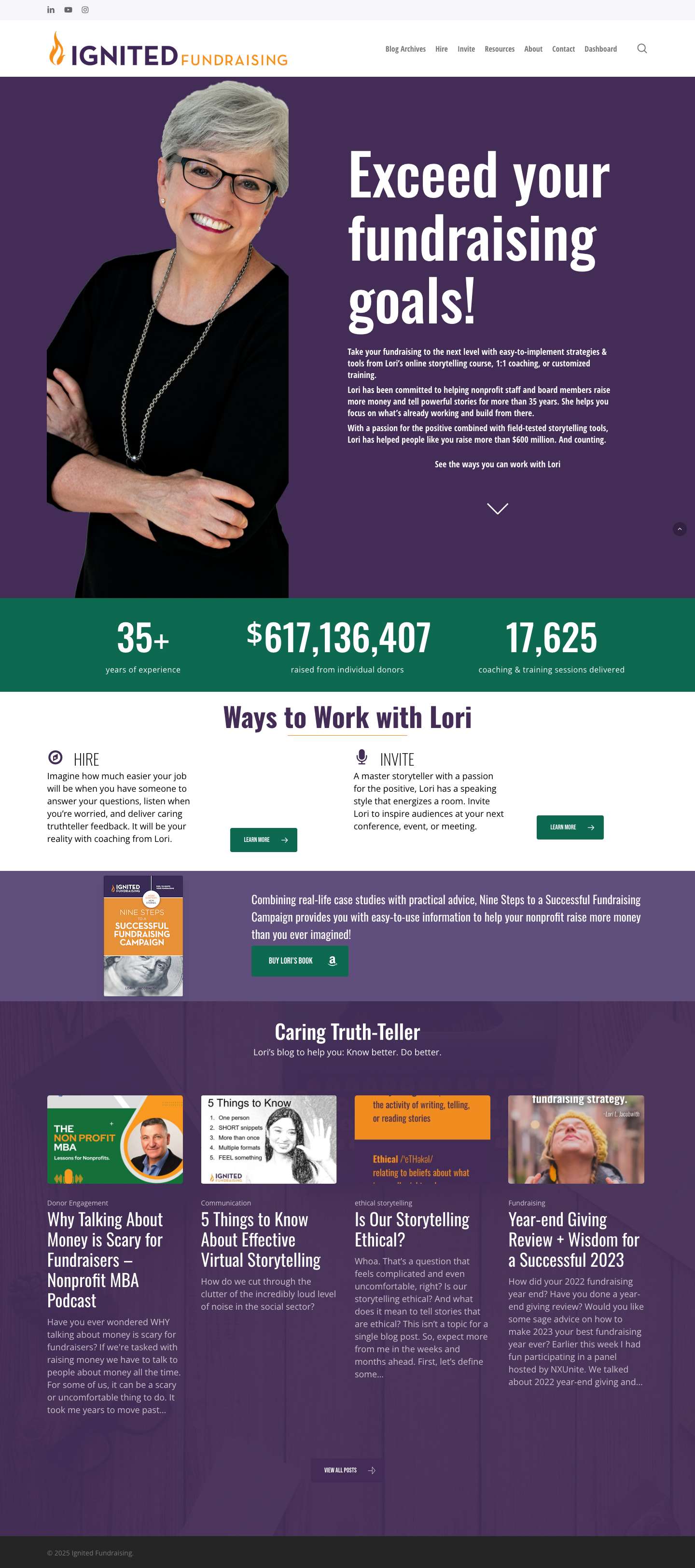 Home - Ignited Fundraising - Full Screenshot