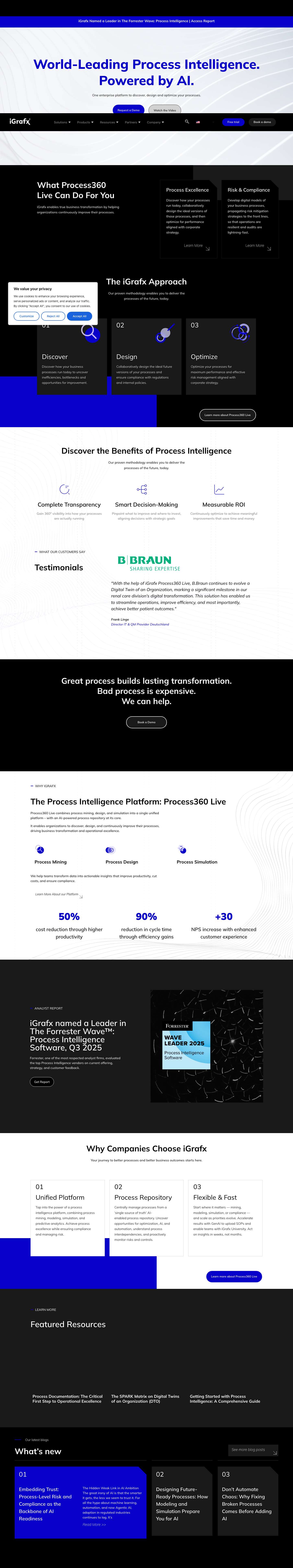 World-leading process intelligence powered by AI - iGrafx - Full Screenshot