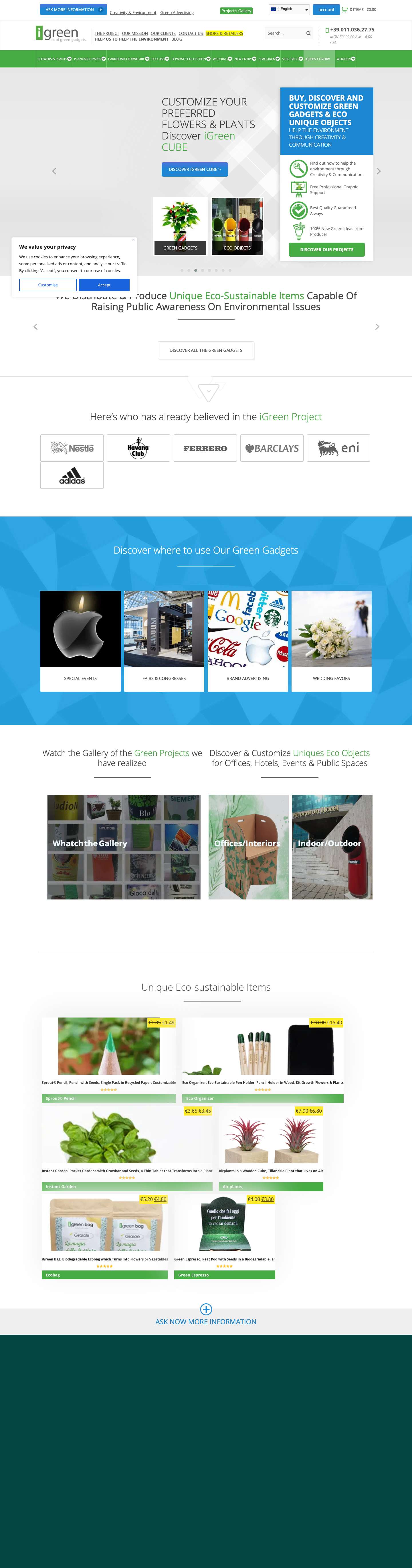 iGreen Gadgets | Discover, Buy & Customize Unique Green Gadgets - Full Screenshot