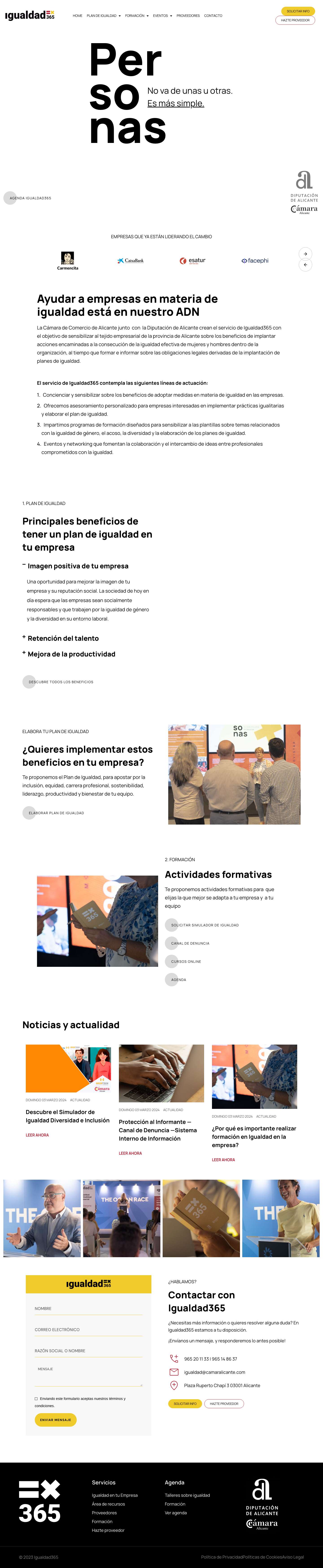 Igualdad365 ⭐ – La igualdad de oportunidades es un principio de justicia social, un elemento de calidad y sostenibilidad empresarial. - Full Screenshot