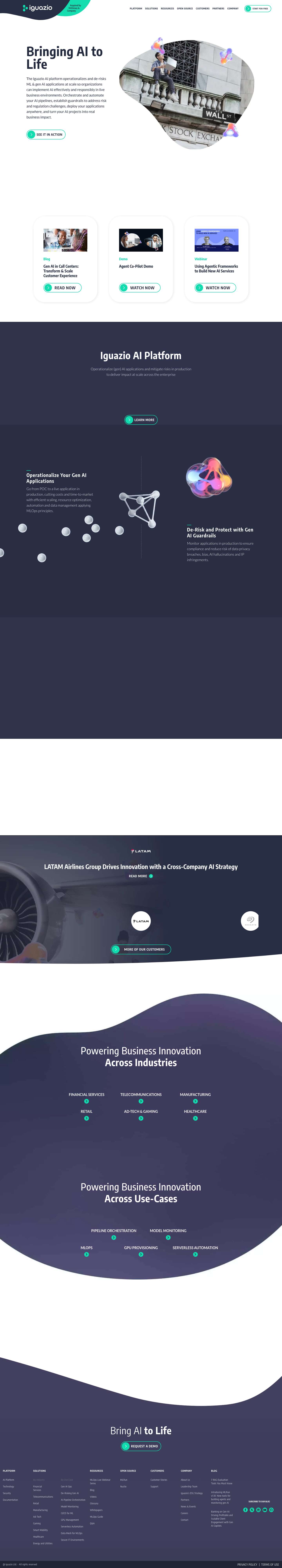 AI Platform | Iguazio - Full Screenshot