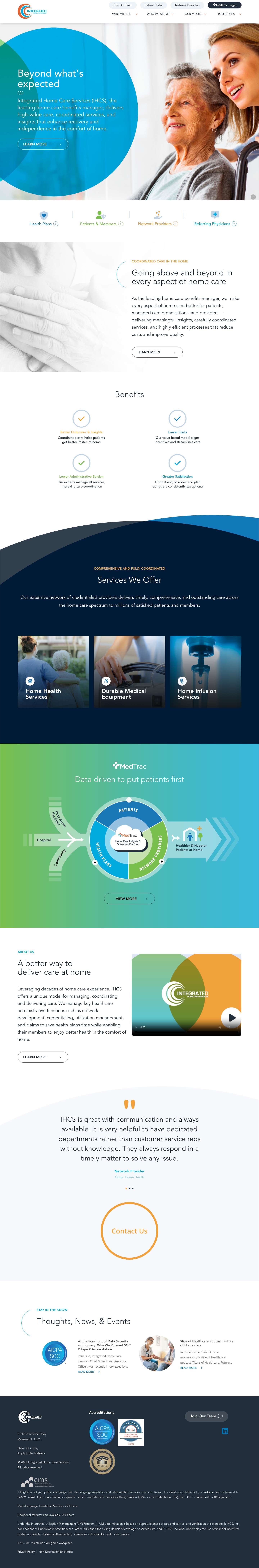 Integrated Home Care Services - Full Screenshot