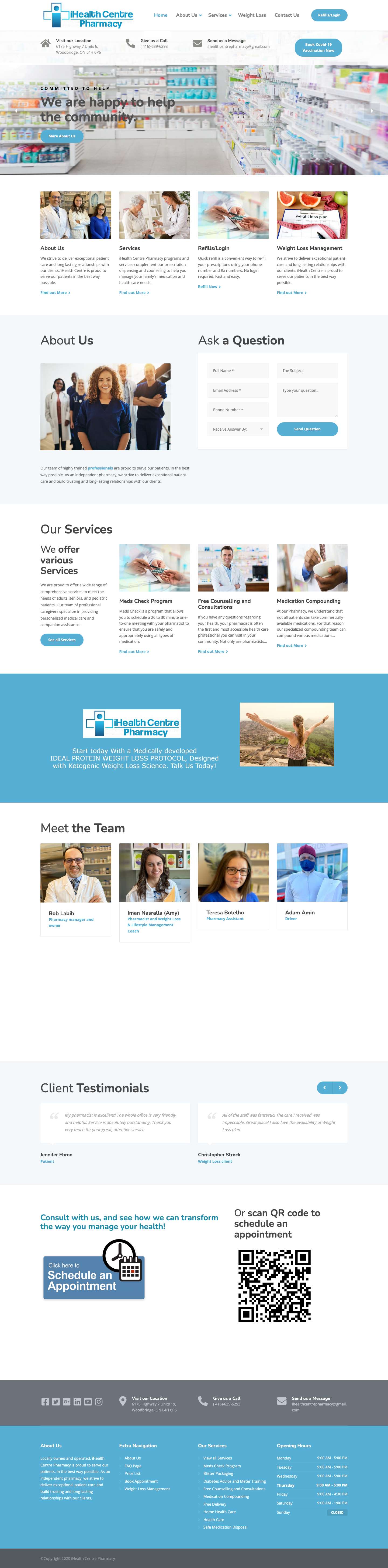 iHealth Centre Pharmacy – iHealthCentre - Full Screenshot