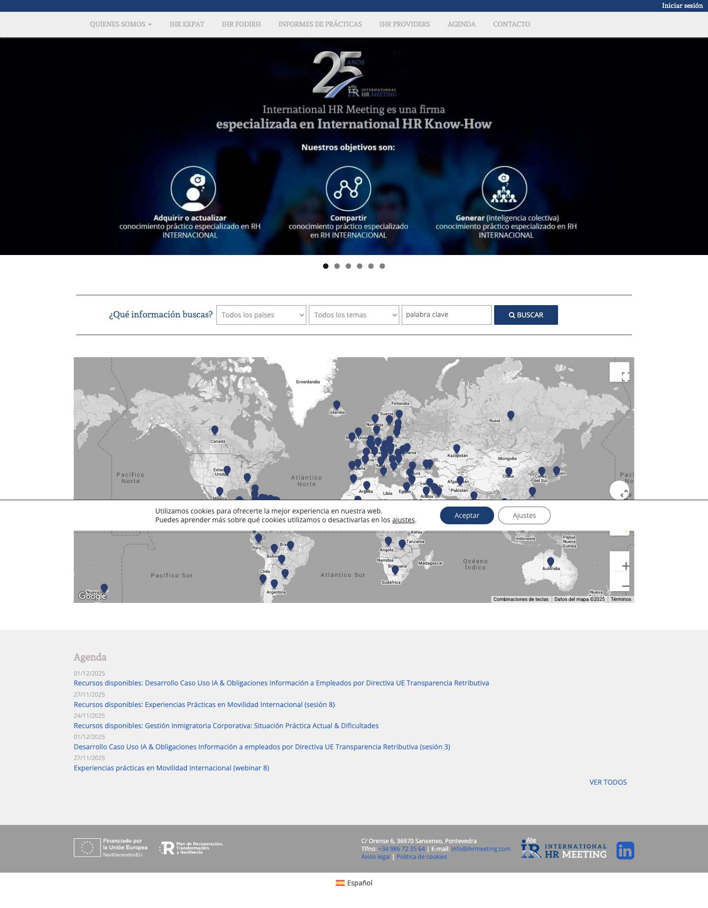 IHR MEETING | Redes de conocimiento en Recursos Humanos multipaís - Full Screenshot