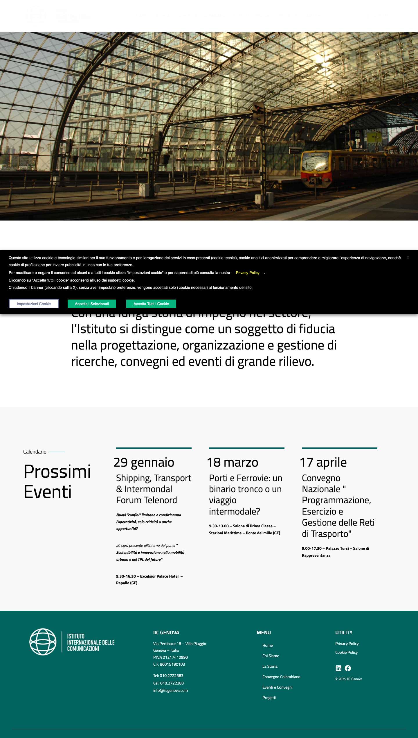 Istituto Internazionale delle Comunicazioni – IIC Genova - Full Screenshot