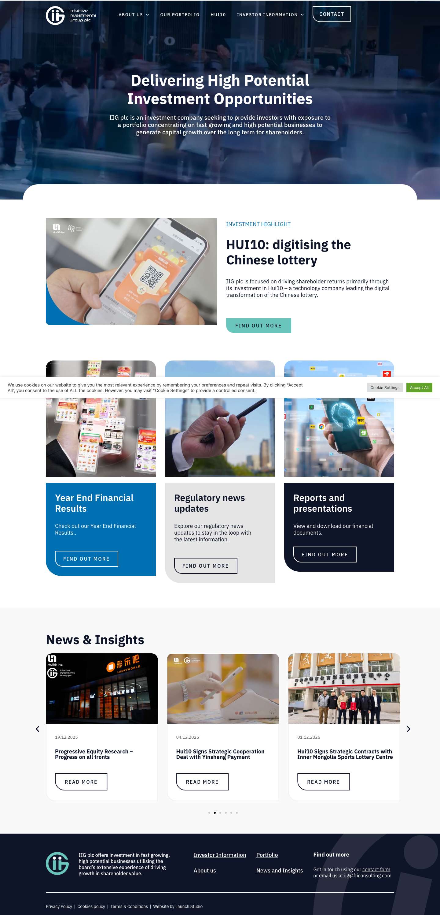 Welcome to IIG Plc - Intuitive Investments Group PLC - Full Screenshot