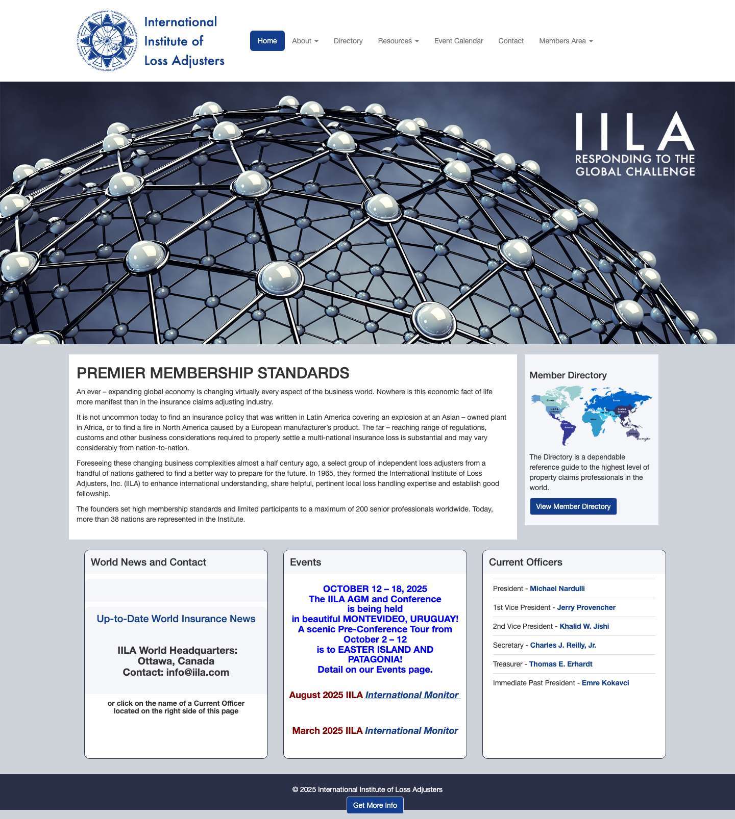 International Institute of Loss Adjusters – Responding to the Global Challenge - Full Screenshot