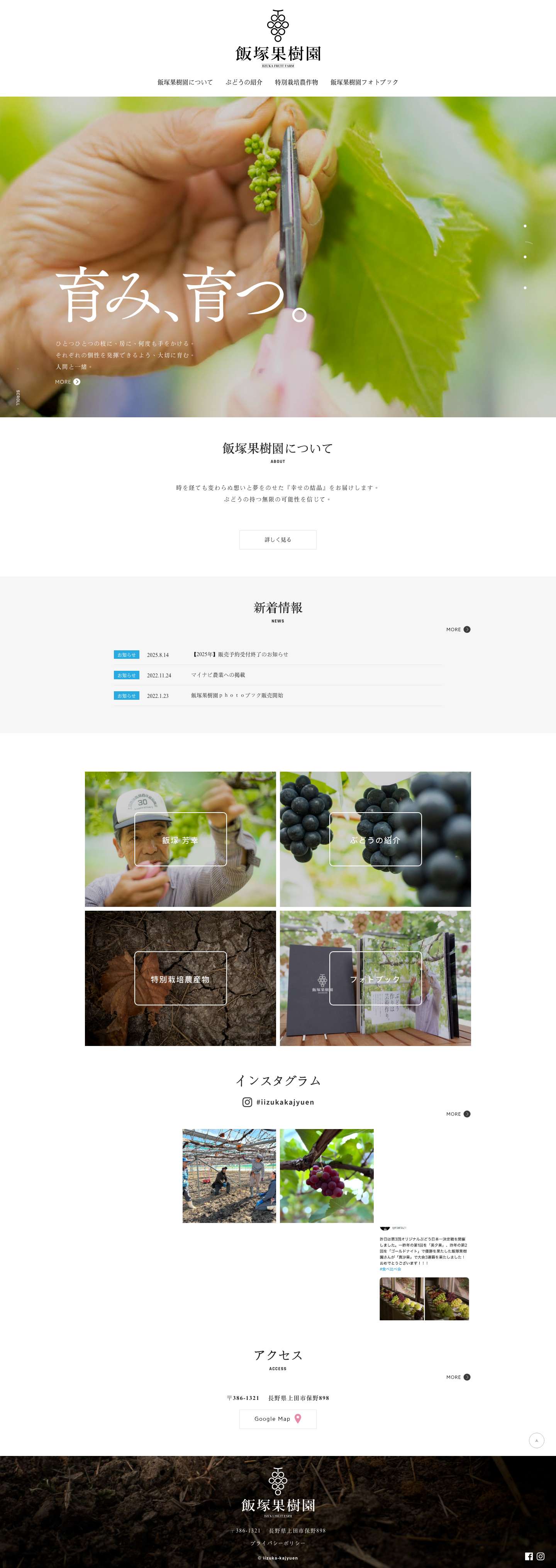 飯塚果樹園 | - Full Screenshot